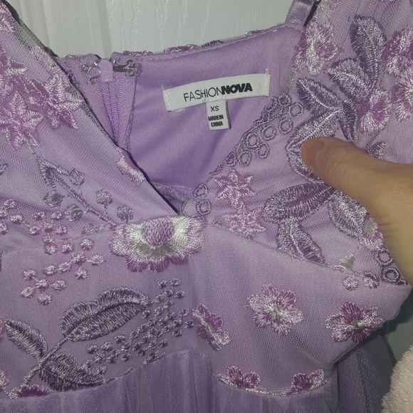 I Feel Pretty Hi-Low Dress in Lavender, XS - Picture 3 of 8
